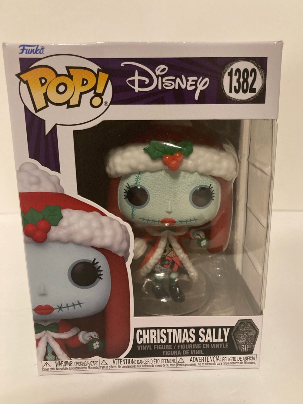 Funko Pop Christmas Sally #1382 Nightmare Before Christmas 30th Anniversary